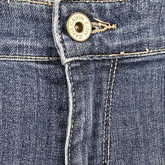 Calvin Klein Womens Plus Size Blue Jeans Size 22W Cotton Stretch Bootcut - Picture 3 of 6